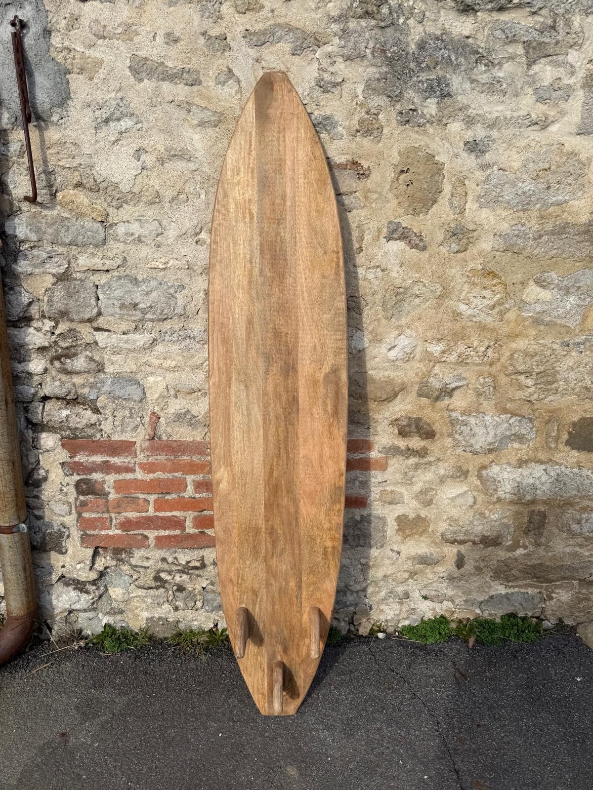 Planche de surf en bois décorative