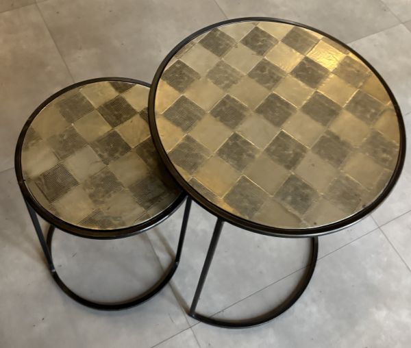 Lot de 2 tables basses gigognes