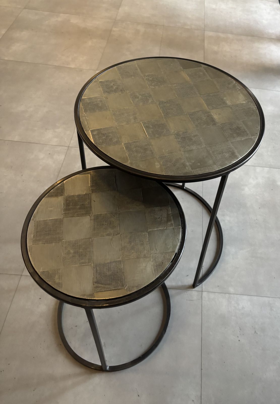 Lot de 2 tables basses gigognes